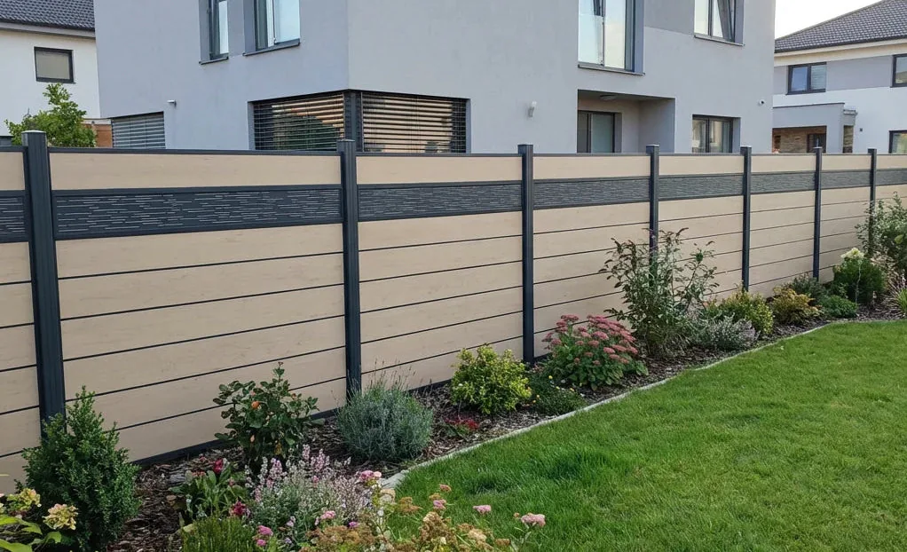 WPC-Sichtschutzzaun – Blickdicht · Wartungsarm